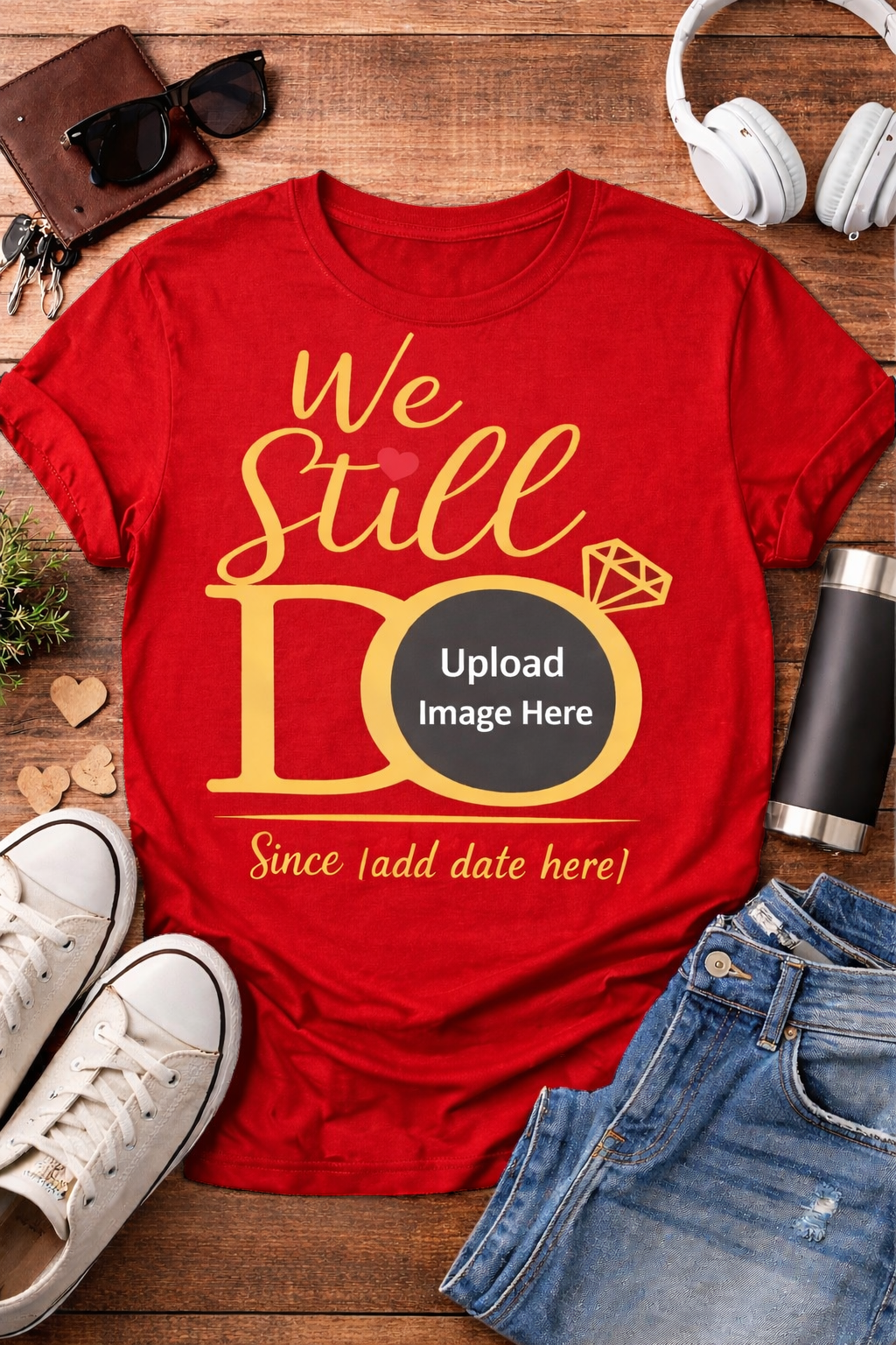 Personalized Photo Anniversary Tee