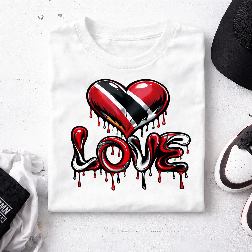 Crimson Love Drip Tee