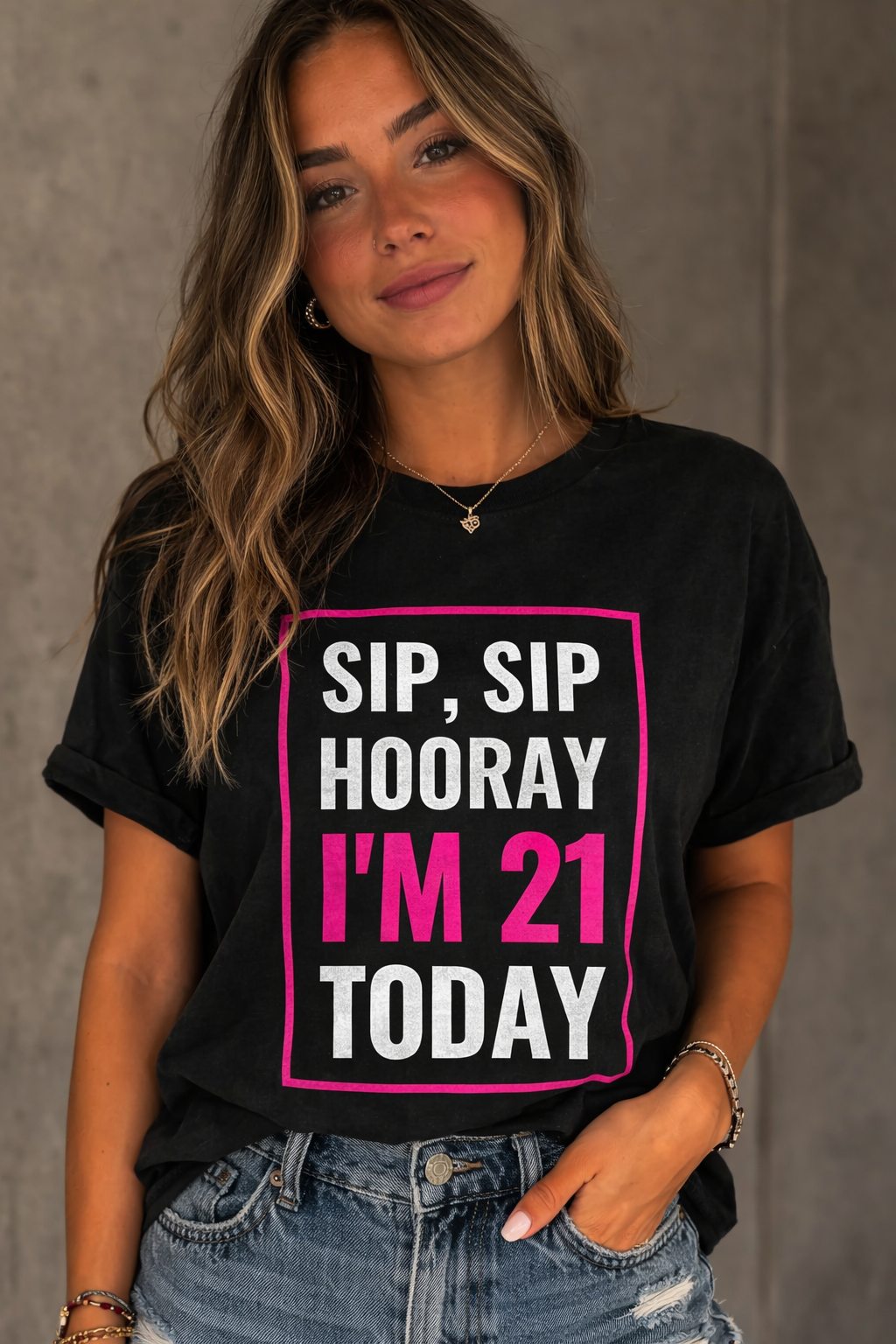 Cheers to 21 Birthday Party Tee