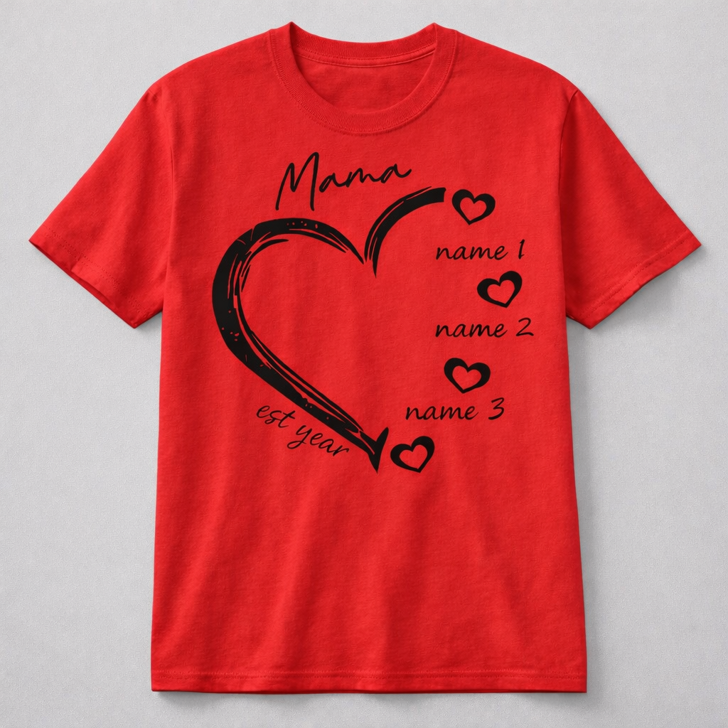 Heart of Mama Custom Tee