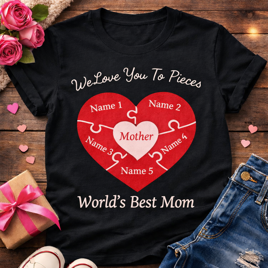 Personalized “World’s Best Mom” Puzzle Tee