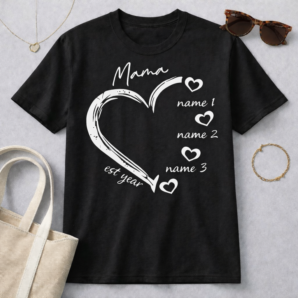 Heart of Mama Custom Tee