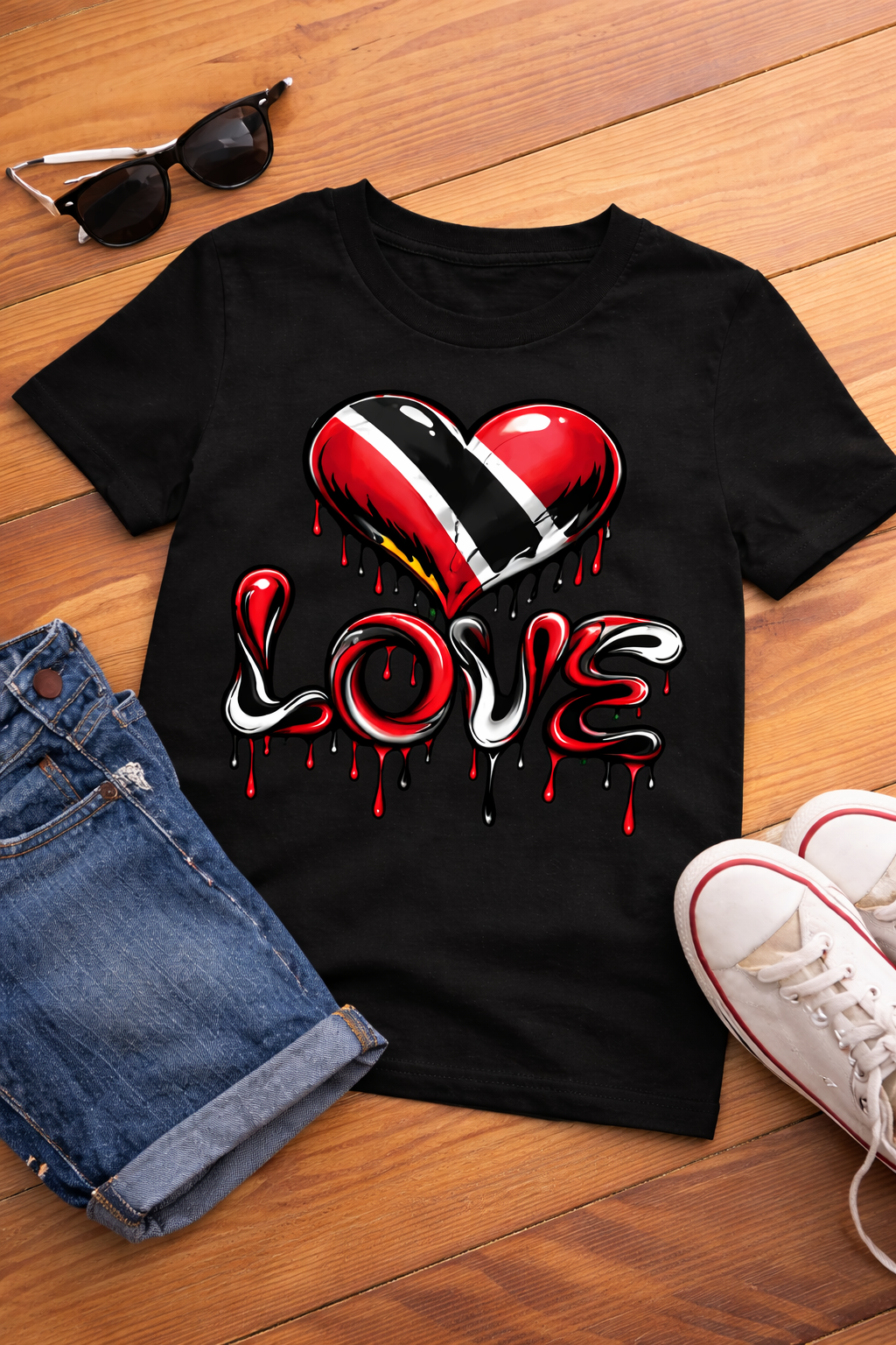Crimson Love Drip Tee