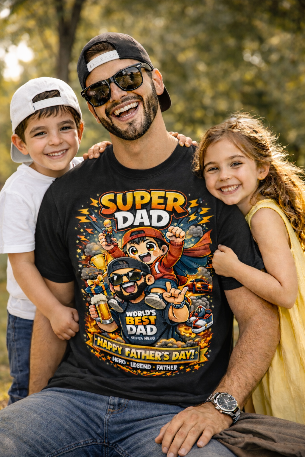 Super Dad Family Moment Tee