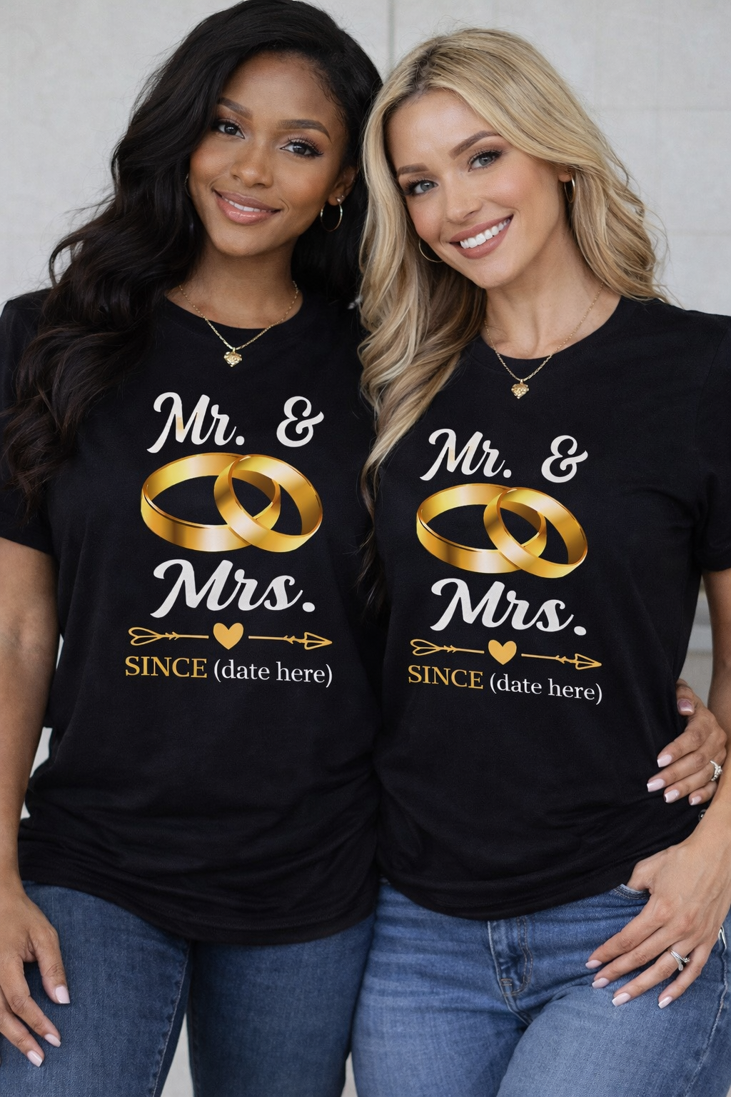 Mr. & Mrs. Custom Tee