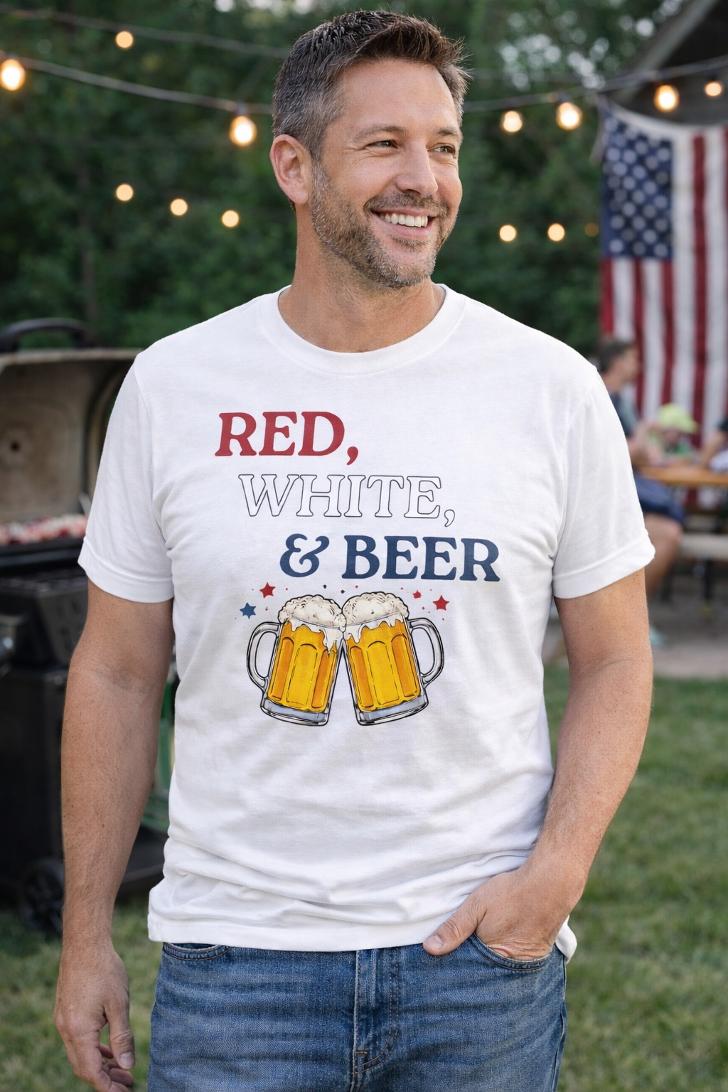 Red, White & Vibes Tee