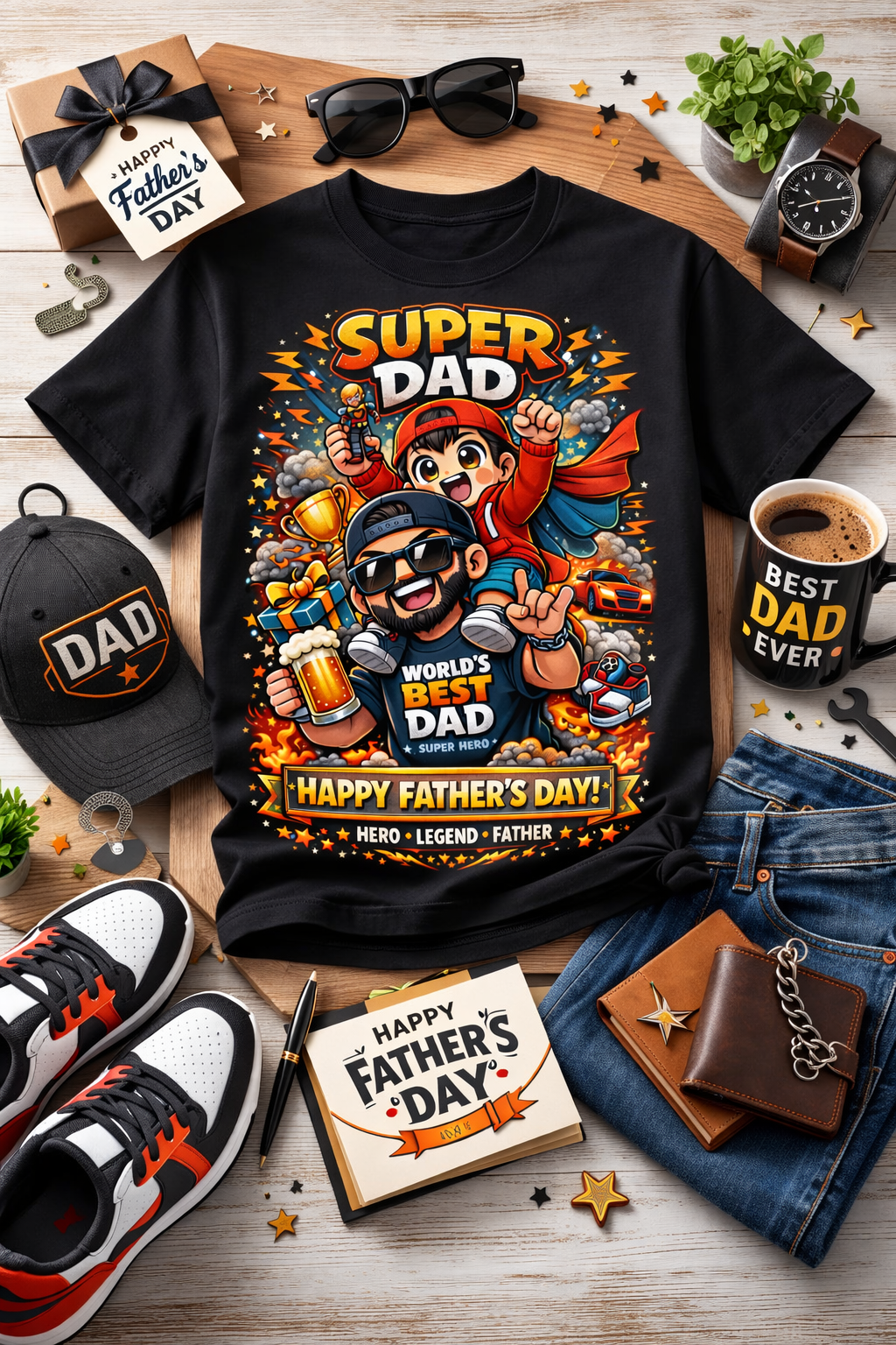 Super Dad Family Moment Tee