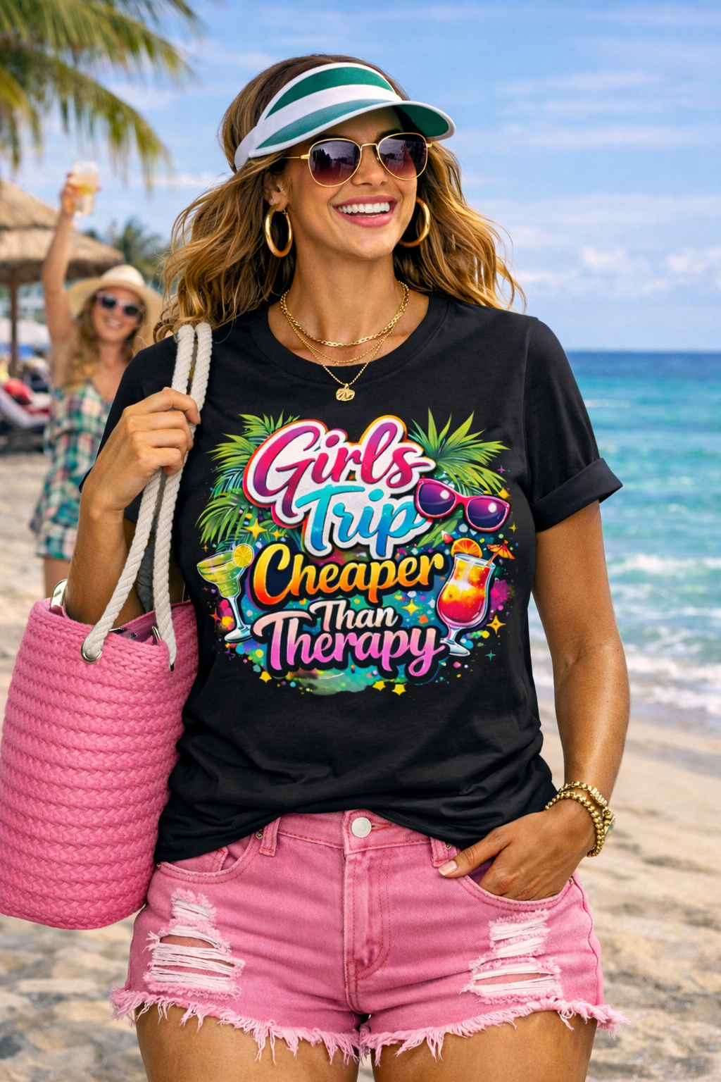 Poolside Therapy Girls Trip Tee