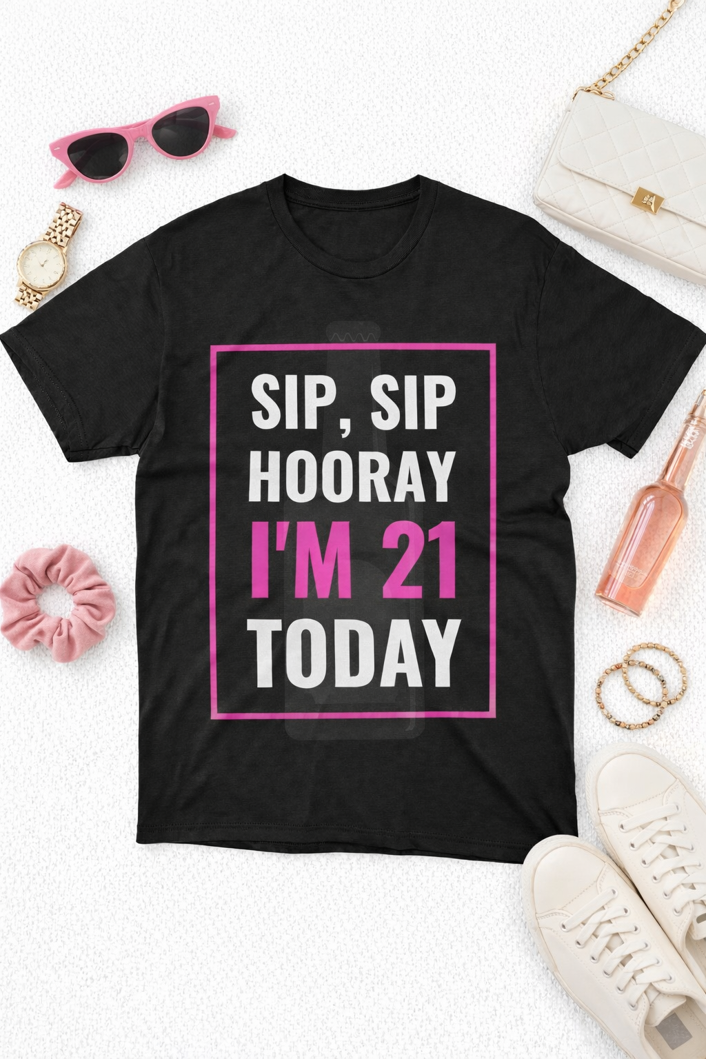 Cheers to 21 Birthday Party Tee