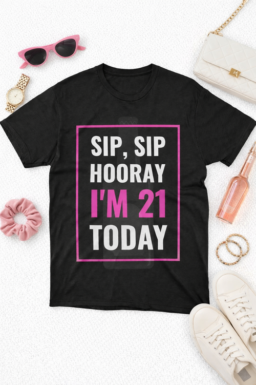 Cheers to 21 Birthday Party Tee