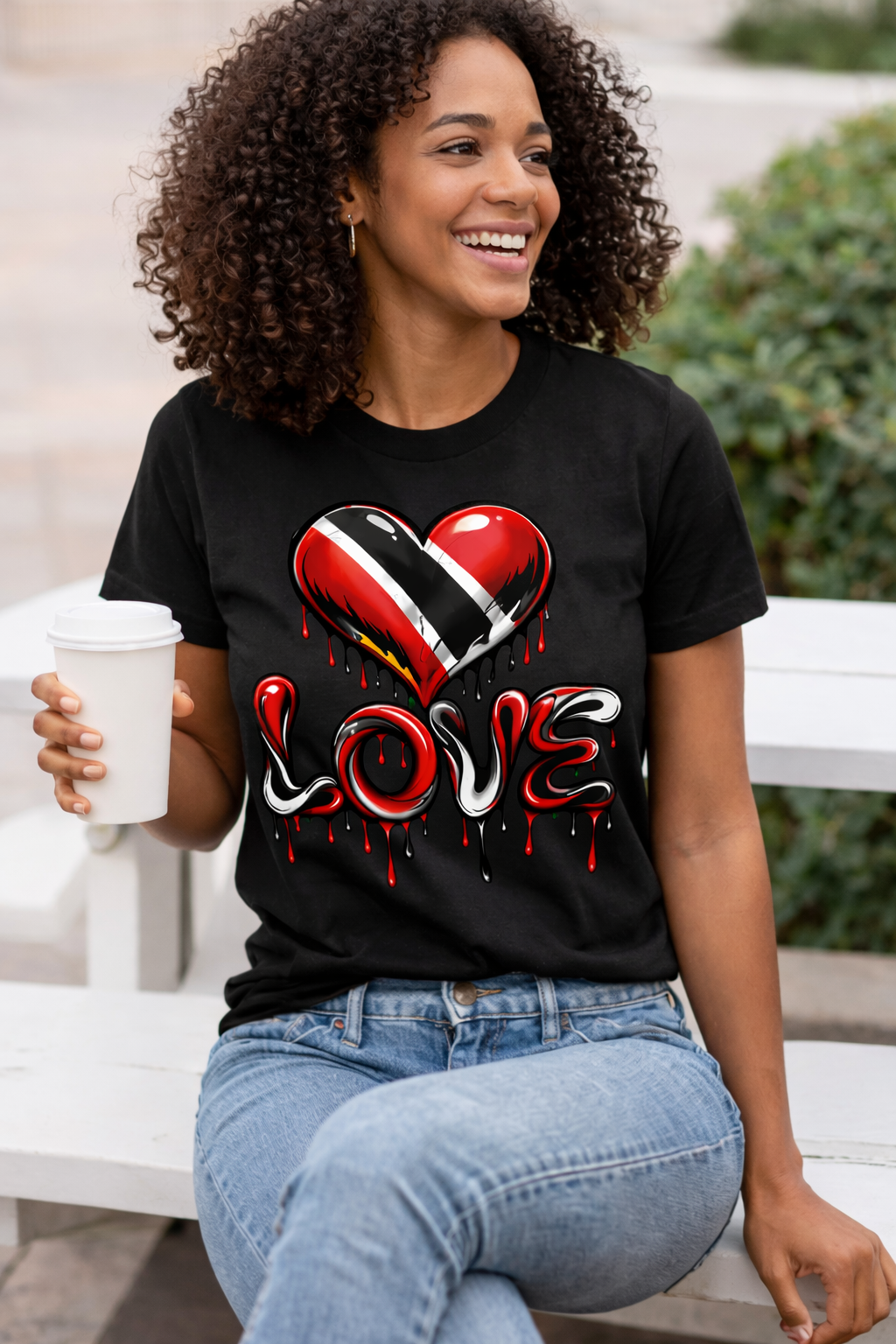 Crimson Love Drip Tee
