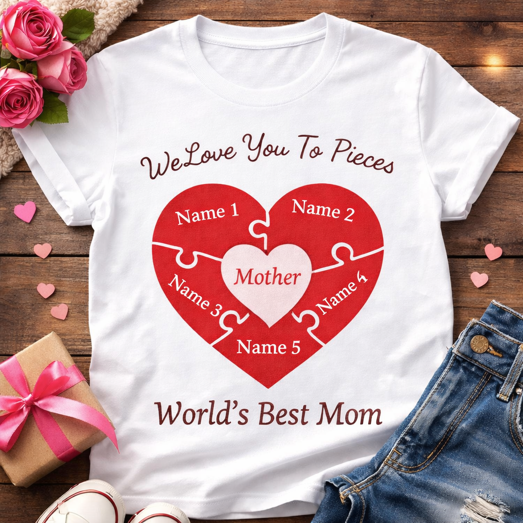 Personalized “World’s Best Mom” Puzzle Tee