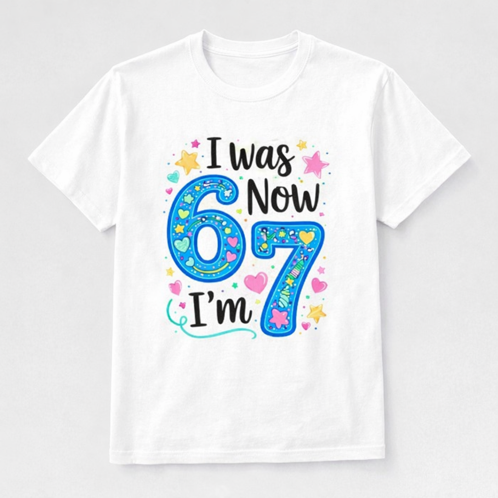 I Was 6 Now I’m 7 Birthday Girl Tee