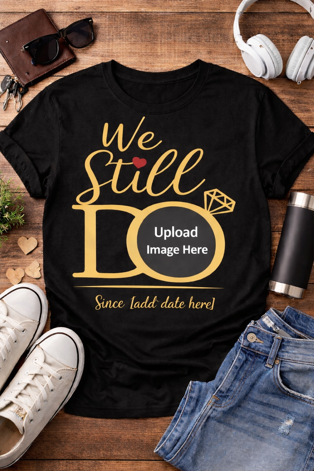 Personalized Photo Anniversary Tee