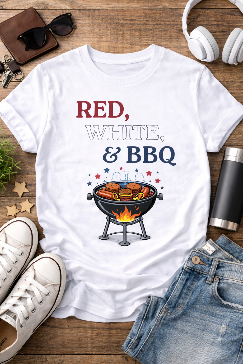 Red, White & Vibes Tee