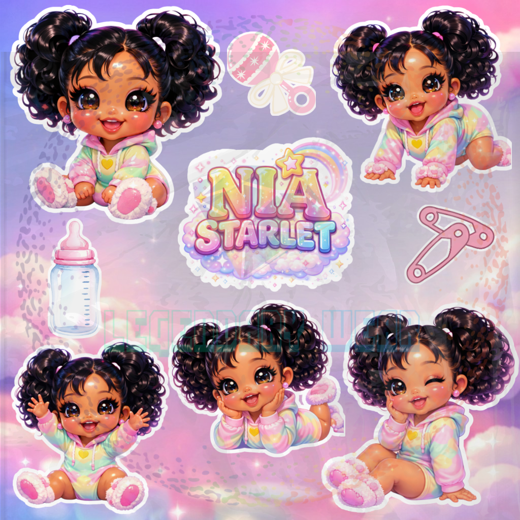Nia Starlet Digital Stickers